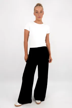 OrganicCotton Elasticized Cuffs Mardi Pant Black