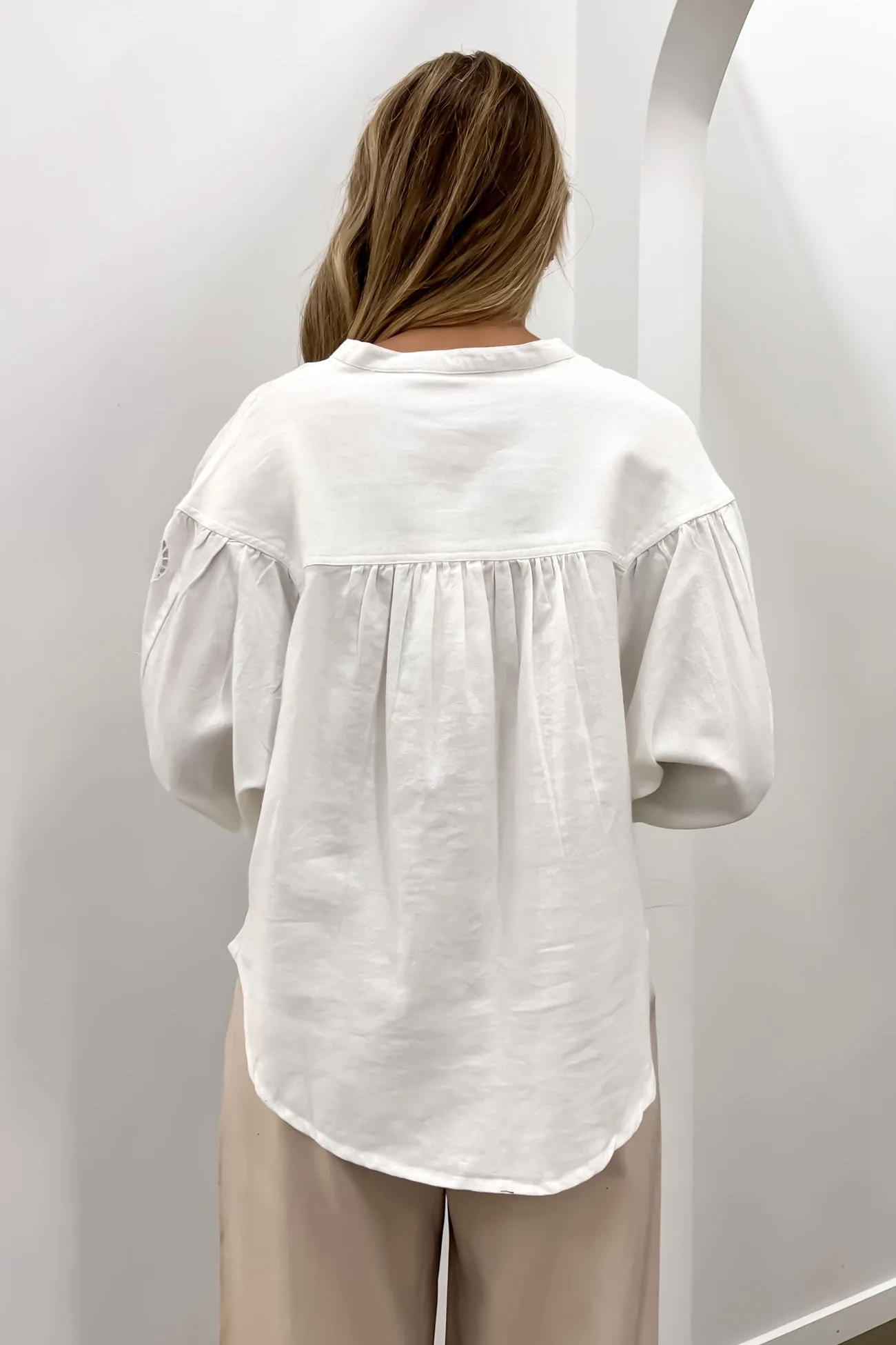 Marlow Blouse Egret Multicolored