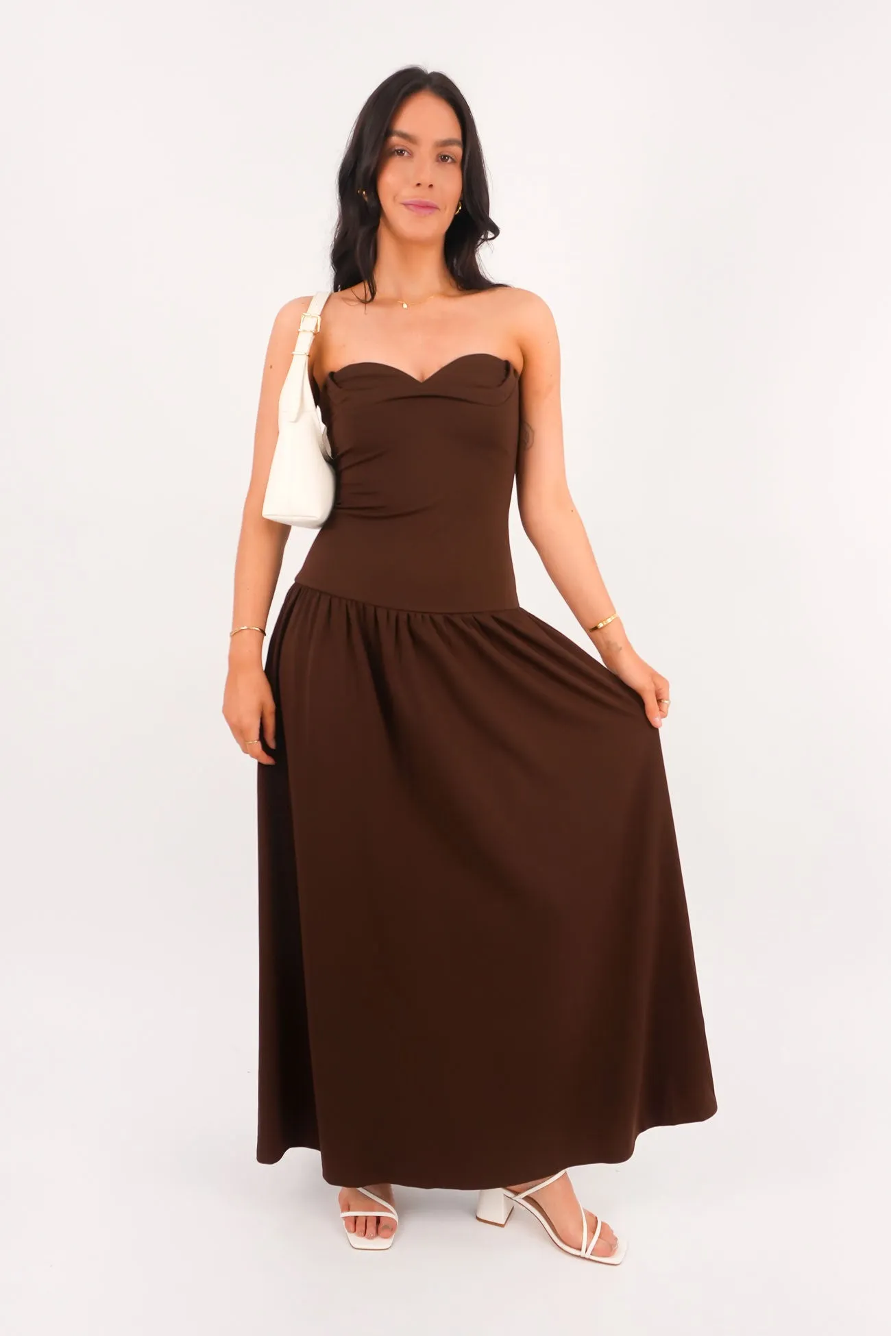 Fresh Mood Jaiya Maxi Dress Choc
