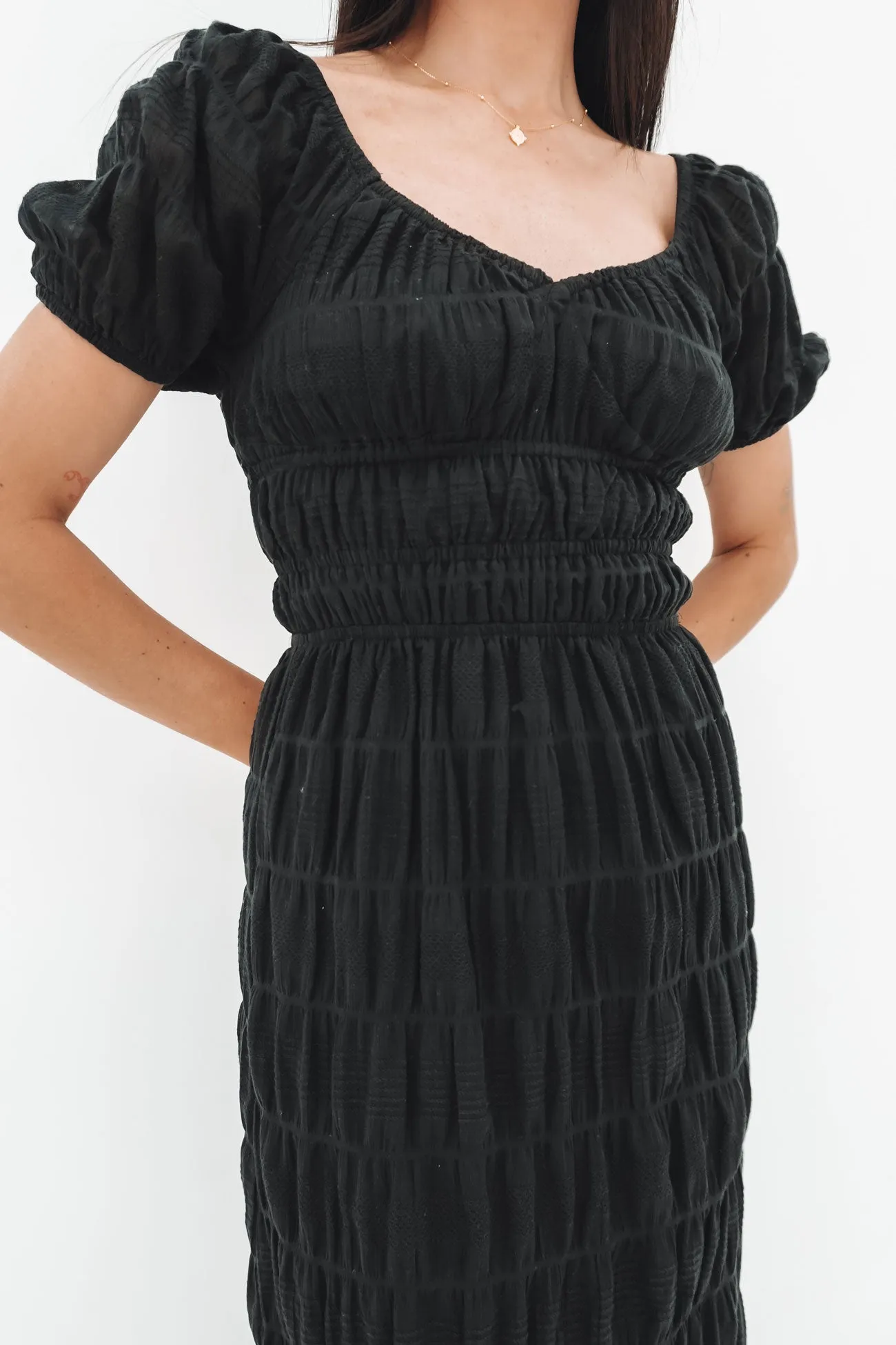 Trendy summer outfit Maude Maxi Dress Black