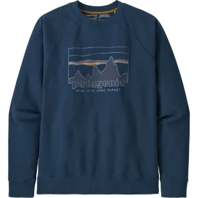 Men's 73 Skyline Organic Cotton Crew Sweater Luxe Wear Soft Fabric