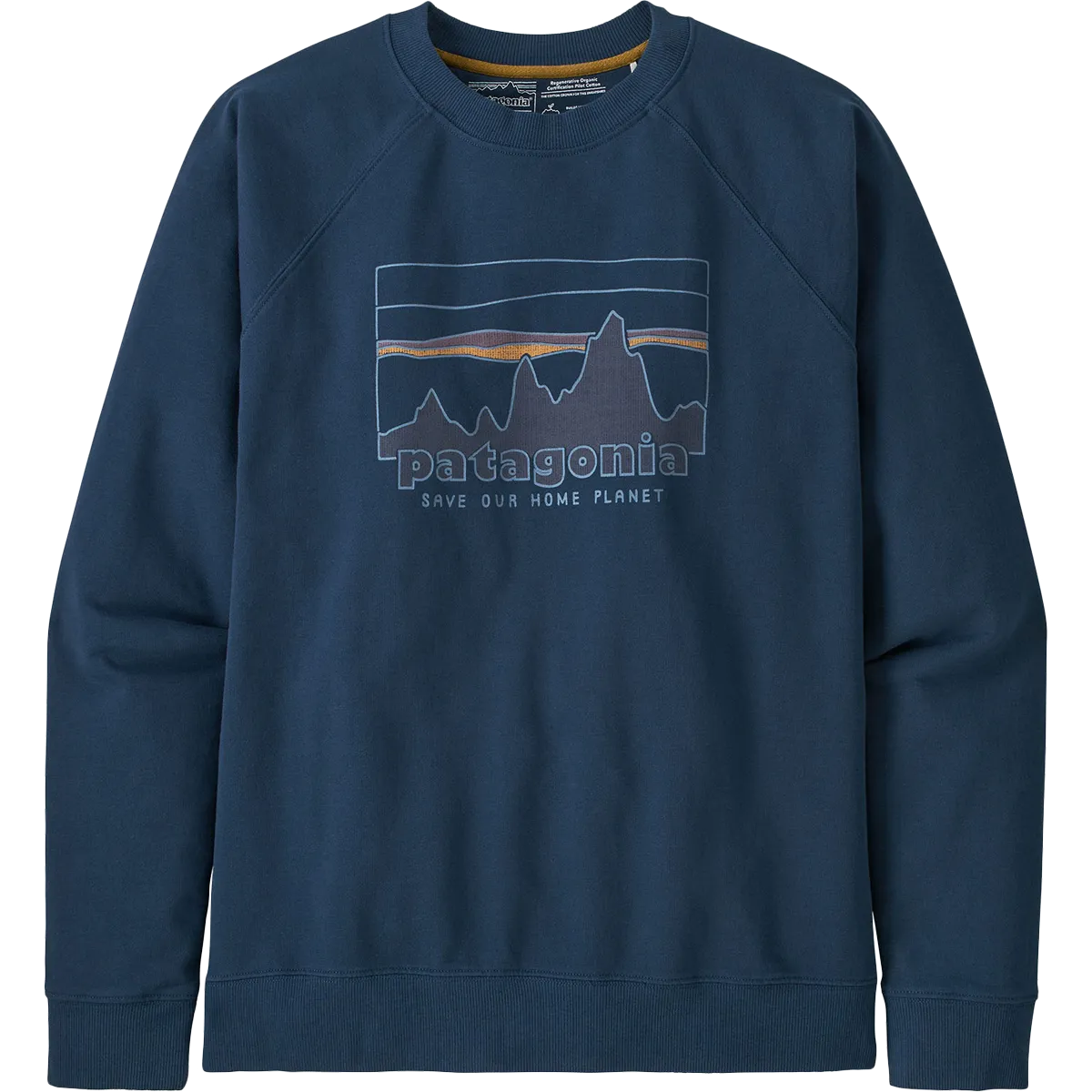 Effortless Wear Luxury Knit Men's 73 Skyline Organic Cotton Crew Sweater