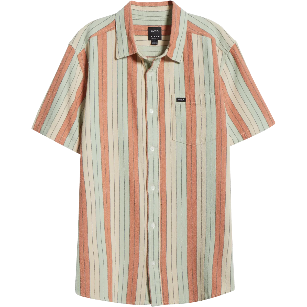 Men's Alvarado Stripe Short Sleeve Rolled Hem Finish Anti Odor Treatment
