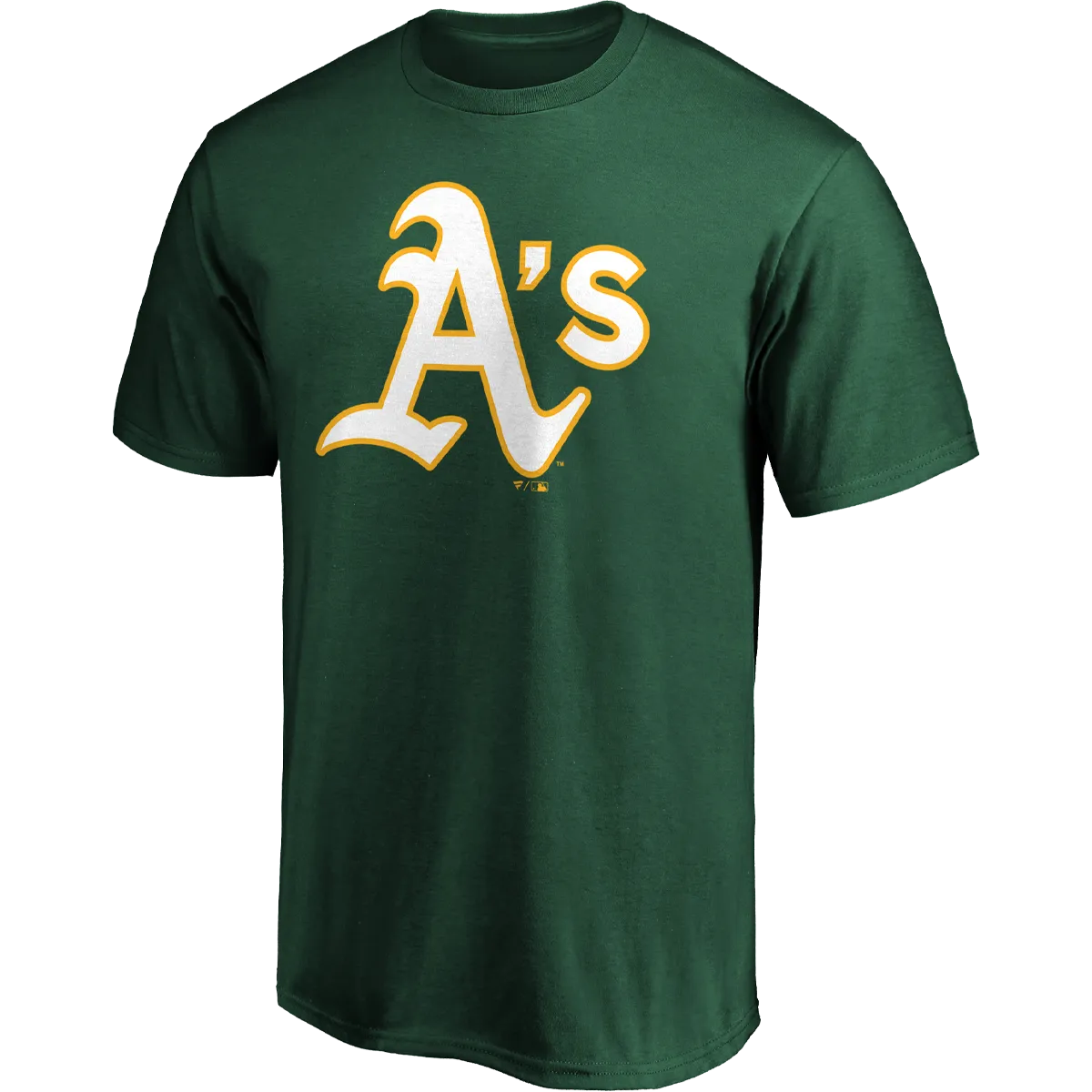 Men's A's Official Logo Short Sleeve UPF Protective Fabric Breathable Microfiber