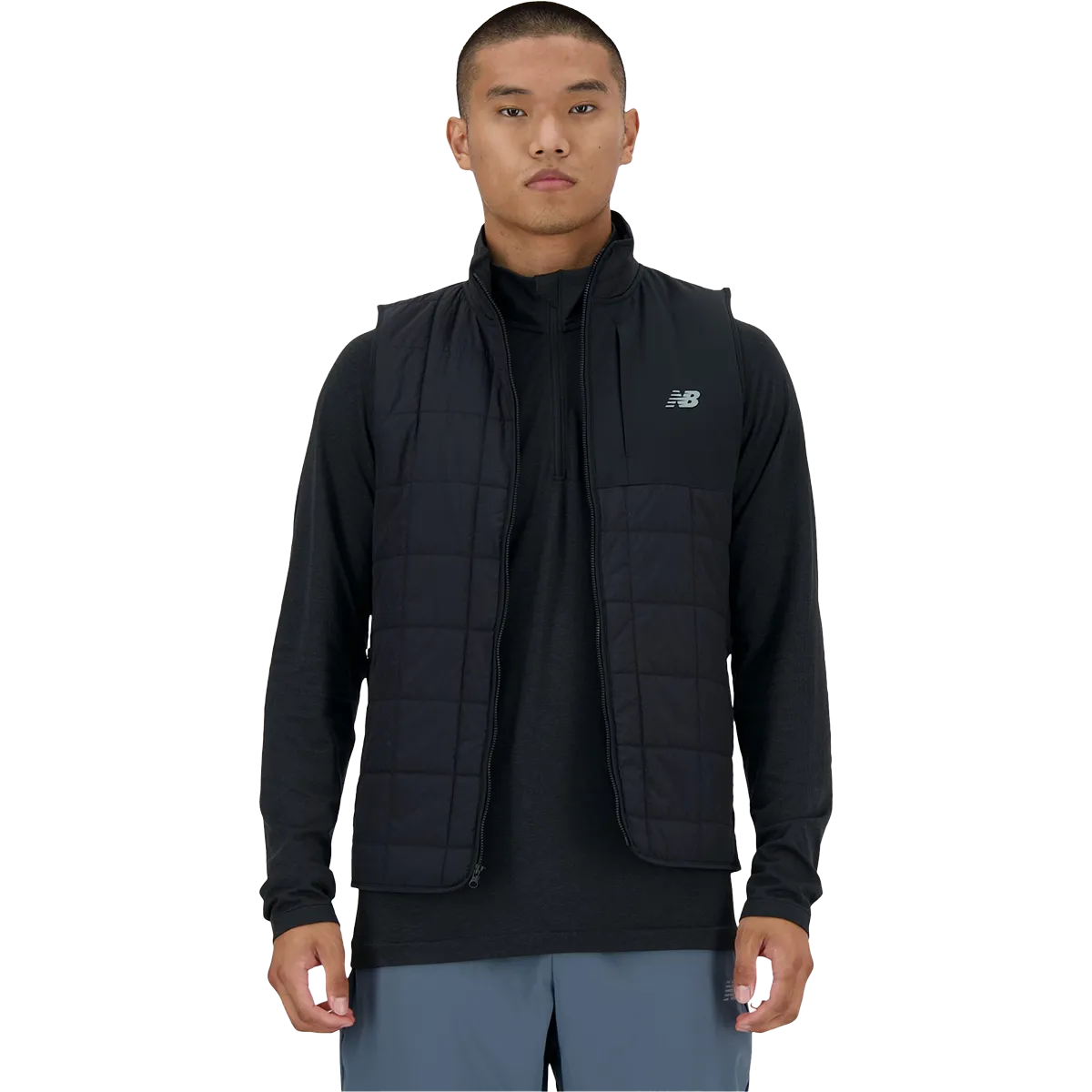 Dynamic Compression Fit Ergonomic Sleeve Shaping Men's Athletics Heat Layer Vest
