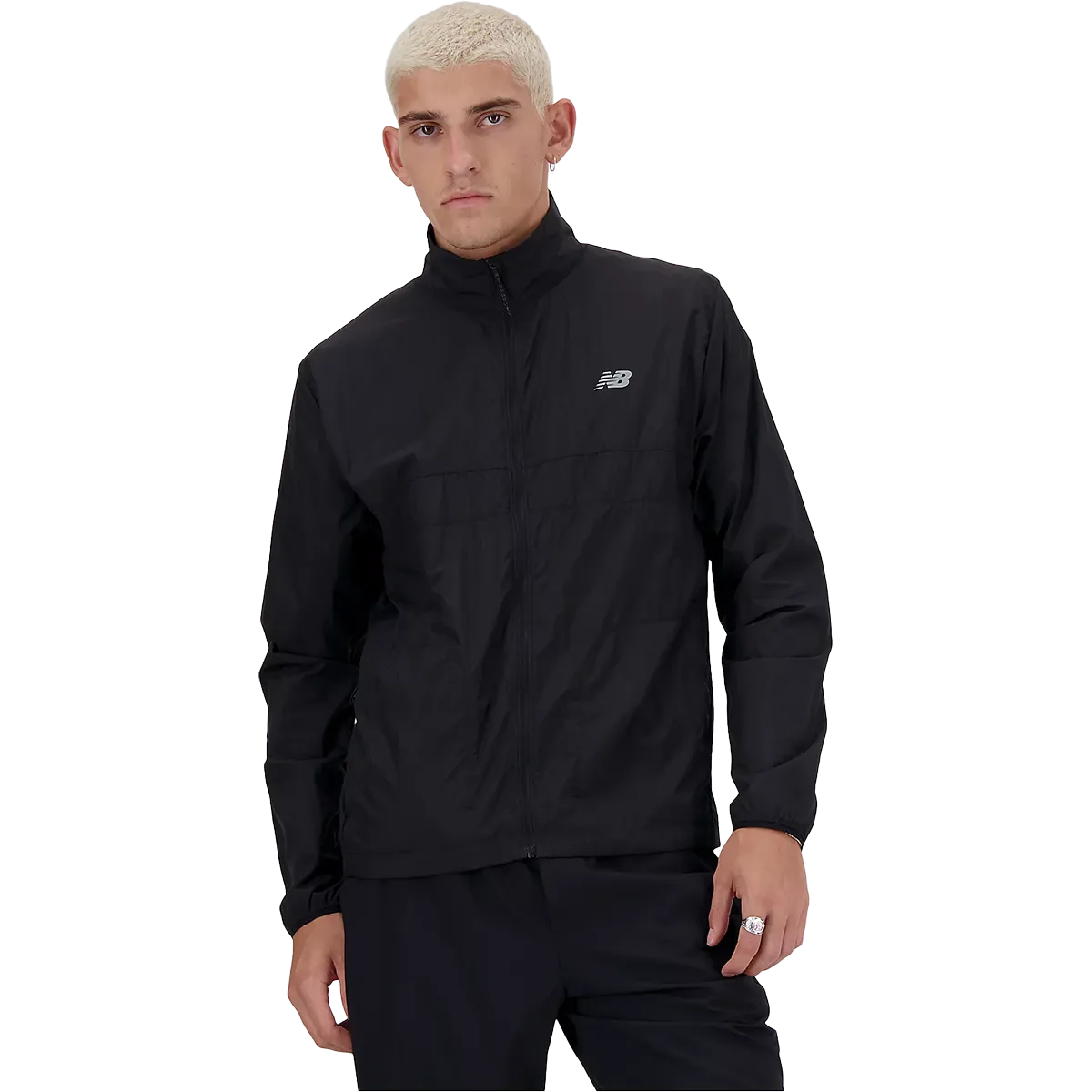 Men's Athletics Packable Jacket Magnetic Closure Low Profile Logoing
