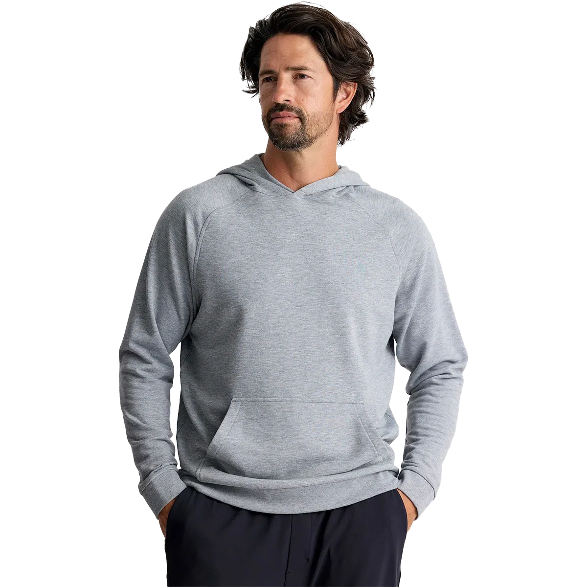 Men's Bamboo Lightweight Fleece Hoodie Abrasion Proof Shoulders