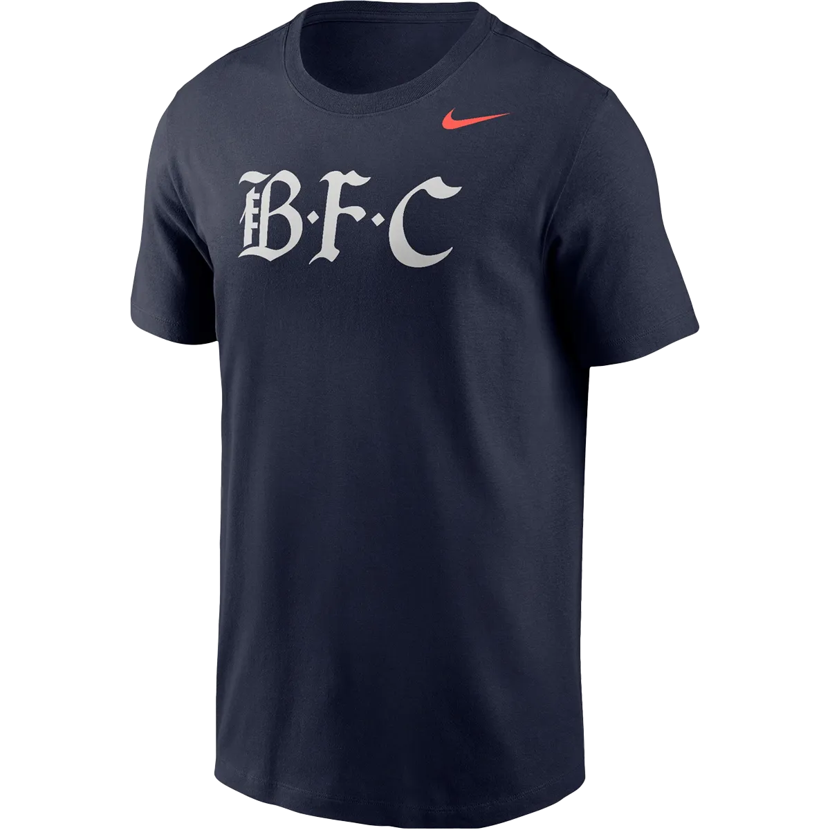 Men's Bay FC Nike Primary Logo Core T-Shirt SublimatedPrint NonIrritating Stitching