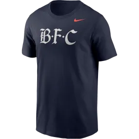 Fitted Design AntiSnag Fabric Men's Bay FC Nike Primary Logo Core T-Shirt