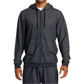Comfy Knit Outfit All Season Wear Men's Cable Waffle Zip Hood
