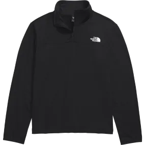 UV Protective Coating Stretch Weave Fabric Men's Cedar Trail Grid Fleece 1/4 Zip