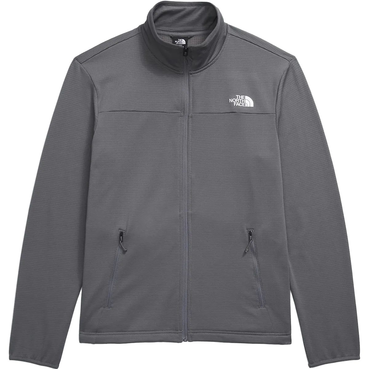 High End Look Frictionless Inner Layer Men's Cedar Trail Grid Fleece Full Zip