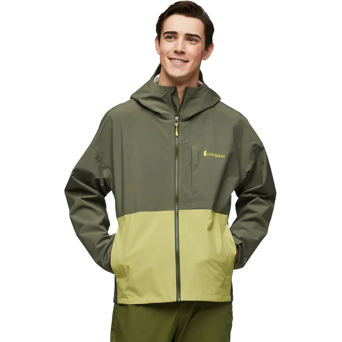 Hooded Attachment Anti Pilling Surface Men's Cielo Rain Jacket