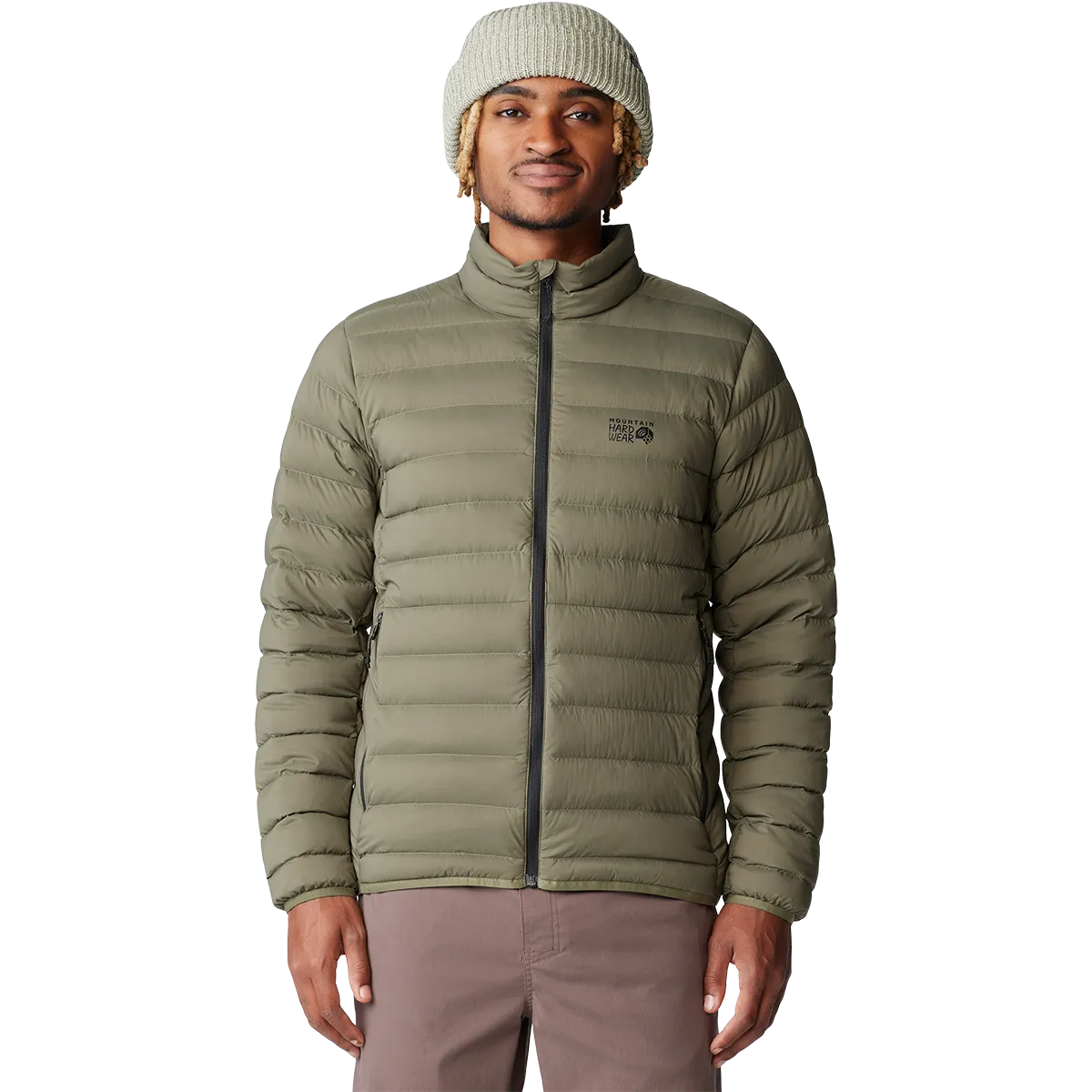 Bonded Fabric AntiPilling Finish Men's Deloro Down Jacket