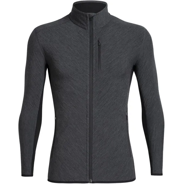 Odor Resistant Material Men's Descender Long Sleeve Zip