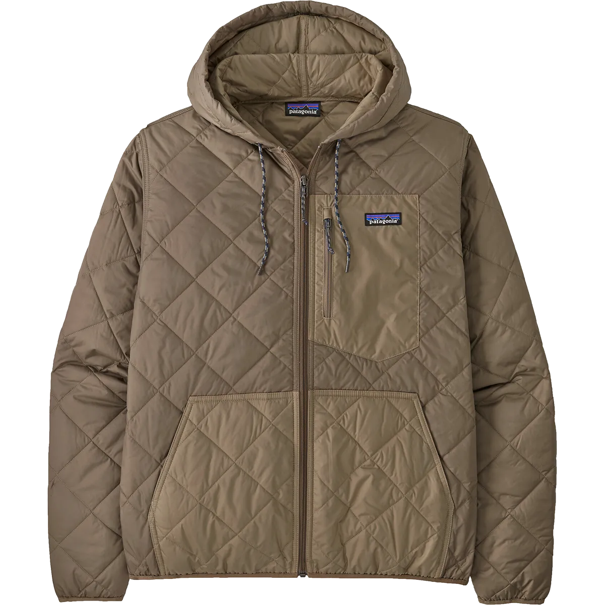 Convertible styles Men's Diamond Quilt Bomber Hoody