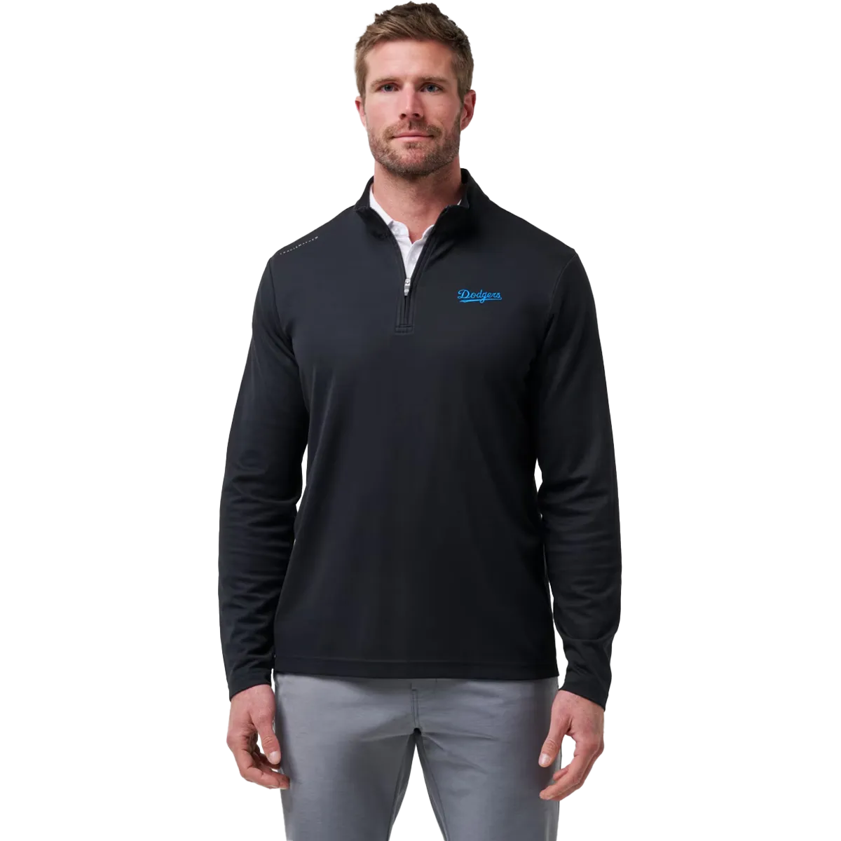 Men's Dodgers Time to Tailgate 1/4 Zip LongWearingComfort AntiOdor