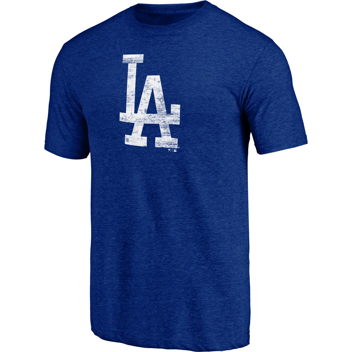Non Irritating Seams Men's Dodgers Triblend Logo Short Sleeve