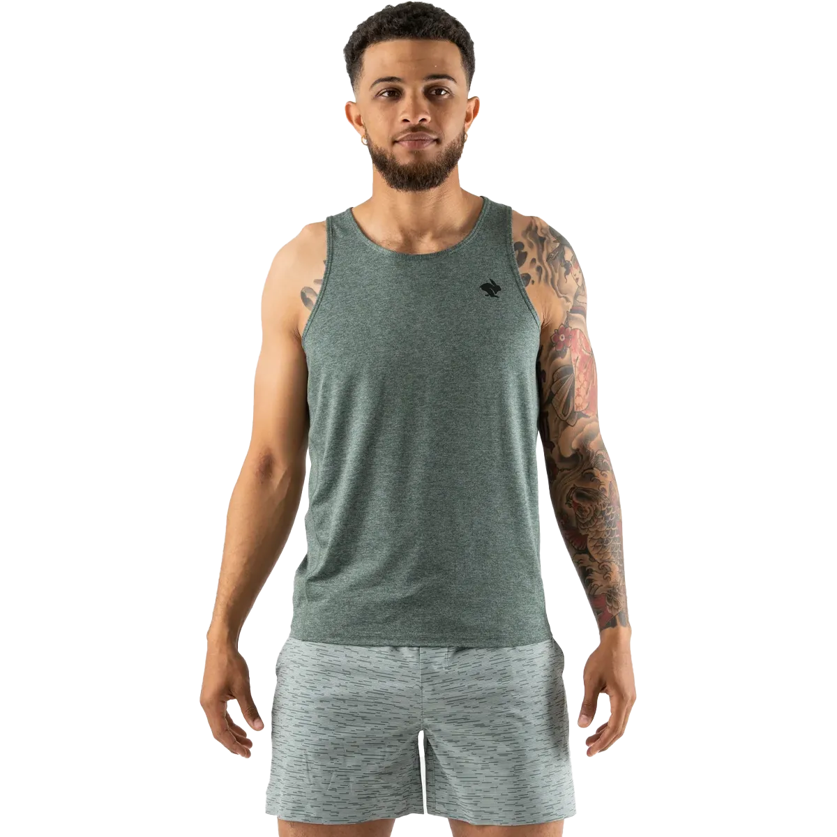 Polka Dot Pattern Vintage Wash Effect Men's EZ Tank