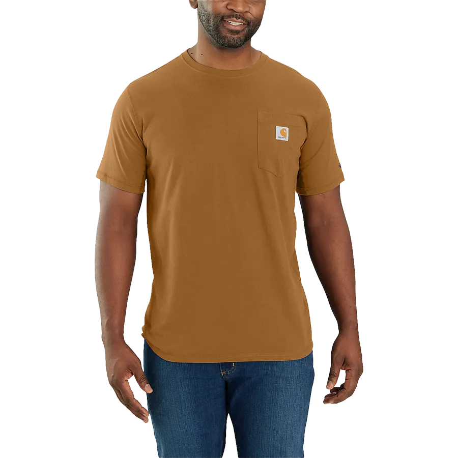 Men's Force Midweight Short Sleeve Pocket T-Shirt EasyClean