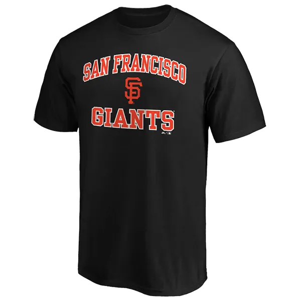 Men's Giants Cotton Heart and Soul Tee QuickDry Technology LightReflectiveTrim