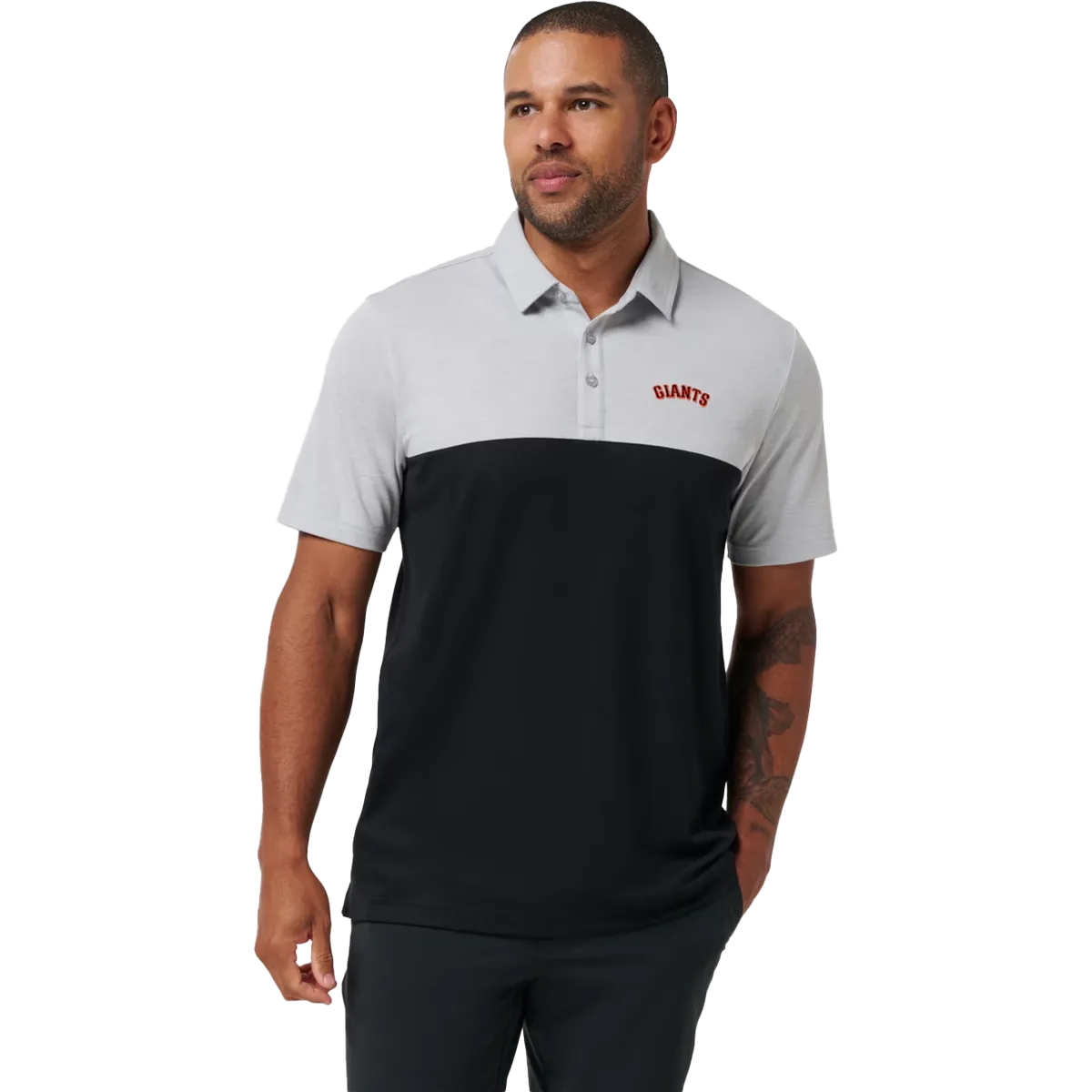 Men's Giants Home Run Leader Polo TonalStitching WrinkleResistantFinish