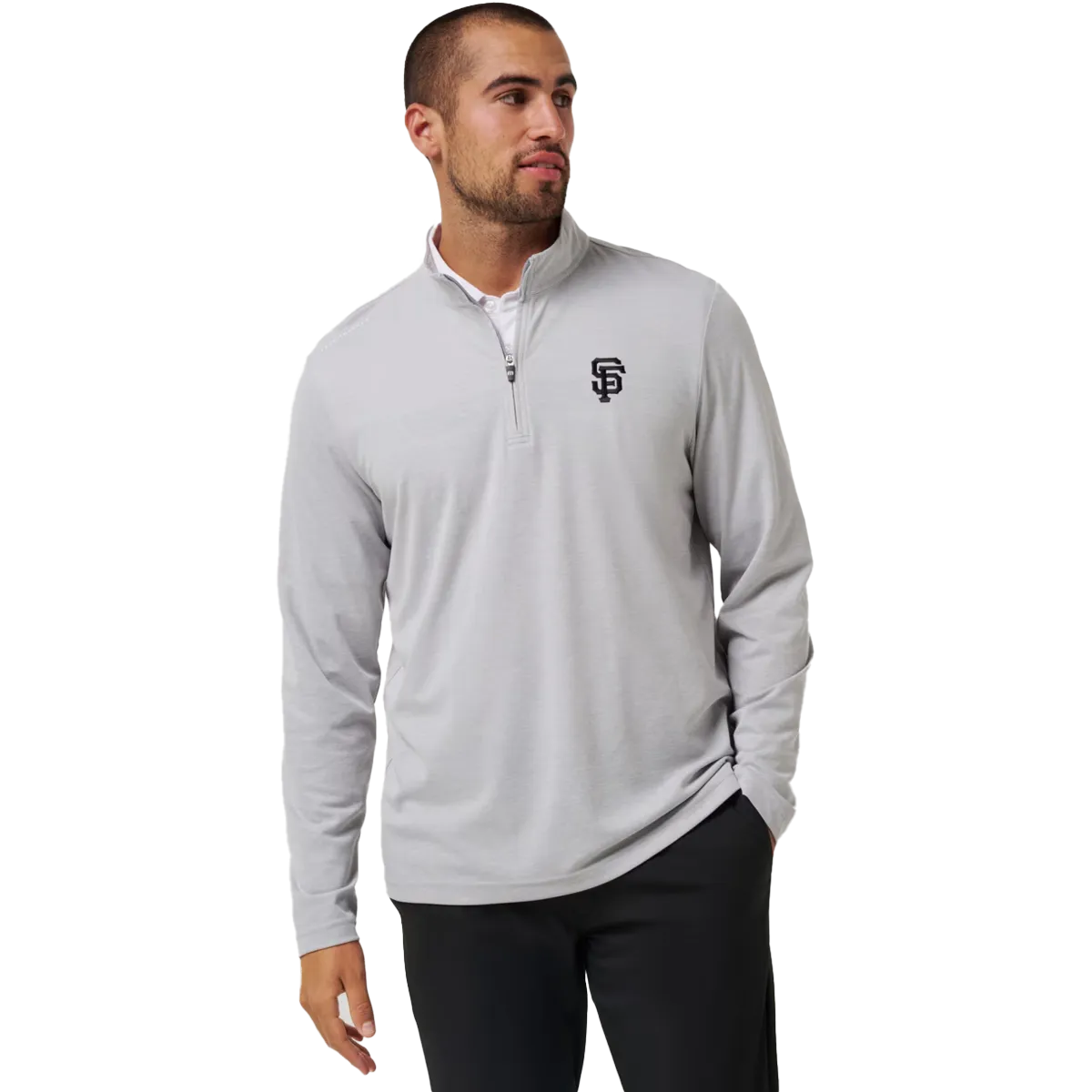 TemperatureRegulating Material Men's Giants Time to Tailgate 1/4 Zip