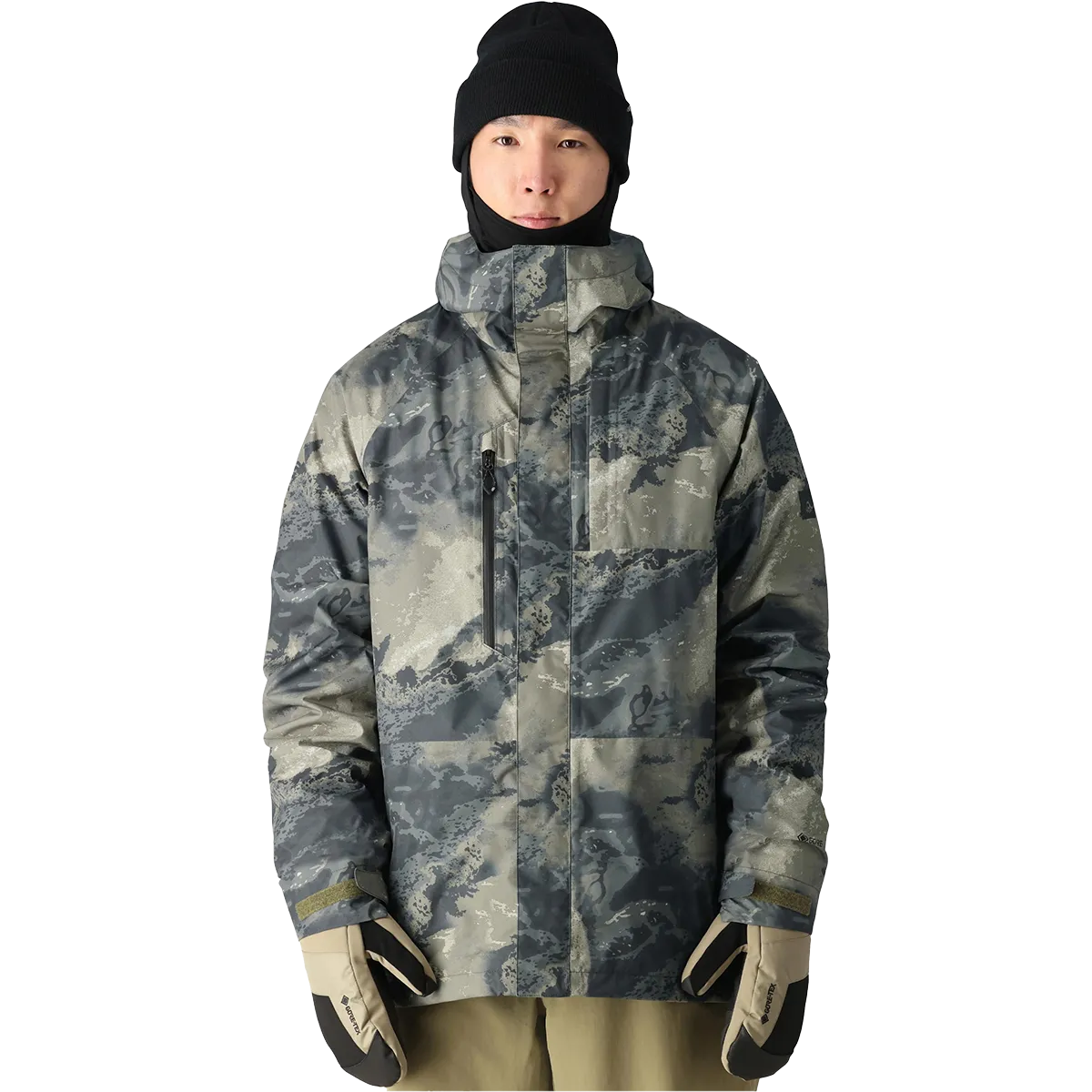 Magnetic Closure Option Soft Fleece Interior Men's Gore-Tex Core Shell Jacket