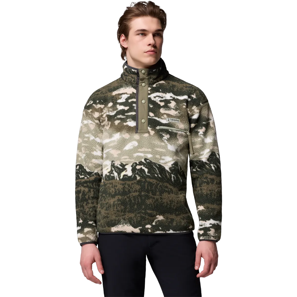 Men's Helvetia II Printed 1/2 Snap Pullover Hypoallergenic Textile Active Daily Wear