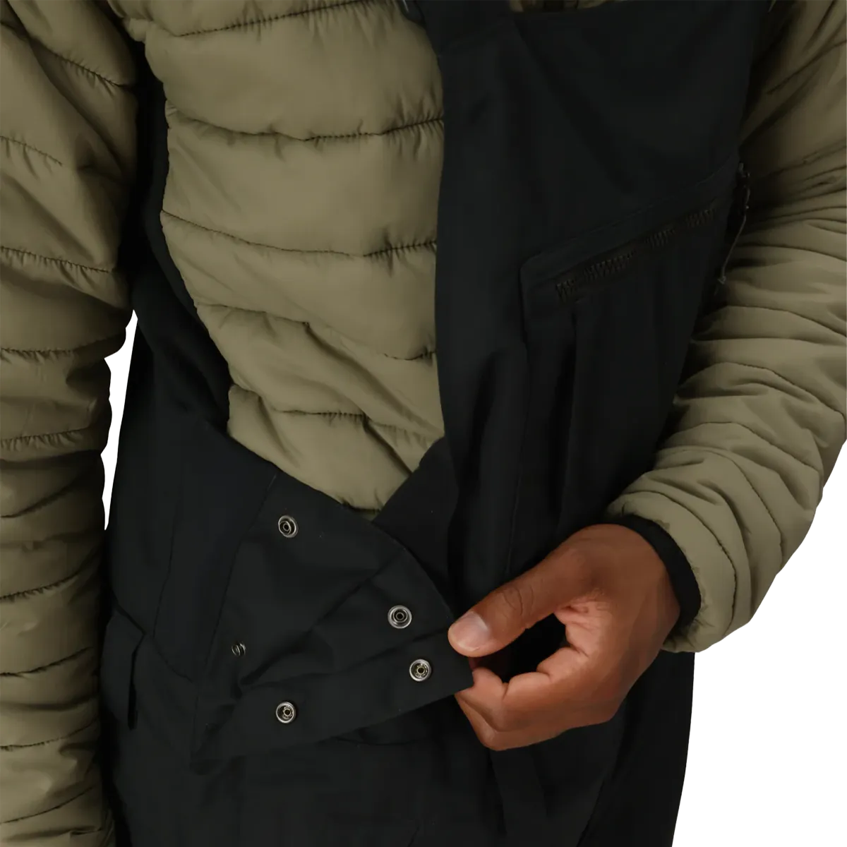 Men's Hot Lap Insulated Bib Zip Closure Versatile Style