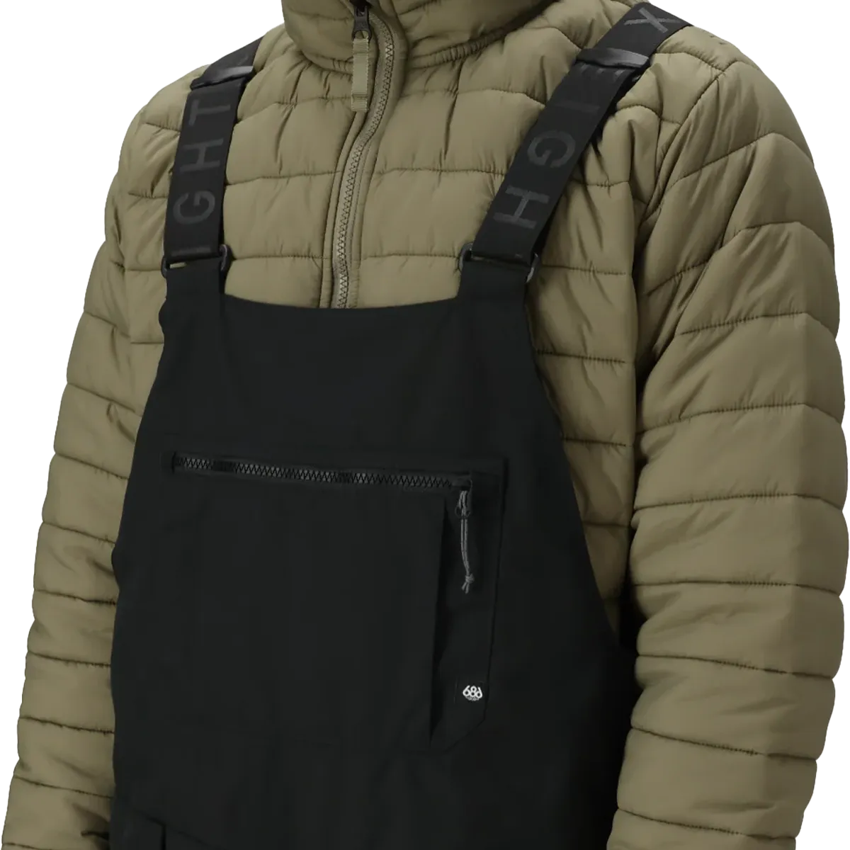 Multi-Purpose Men's Hot Lap Insulated Bib Zip Closure