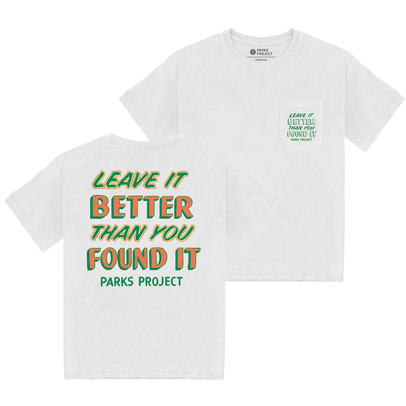 Men's Leave it Better Trail Crew Pocket Tee Dimensional Stability Weave Light Style