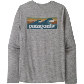 Men's Long-Sleeved Capilene Cool Daily Graphic Shirt - Waters HoodedVersion ConvertibleStyle