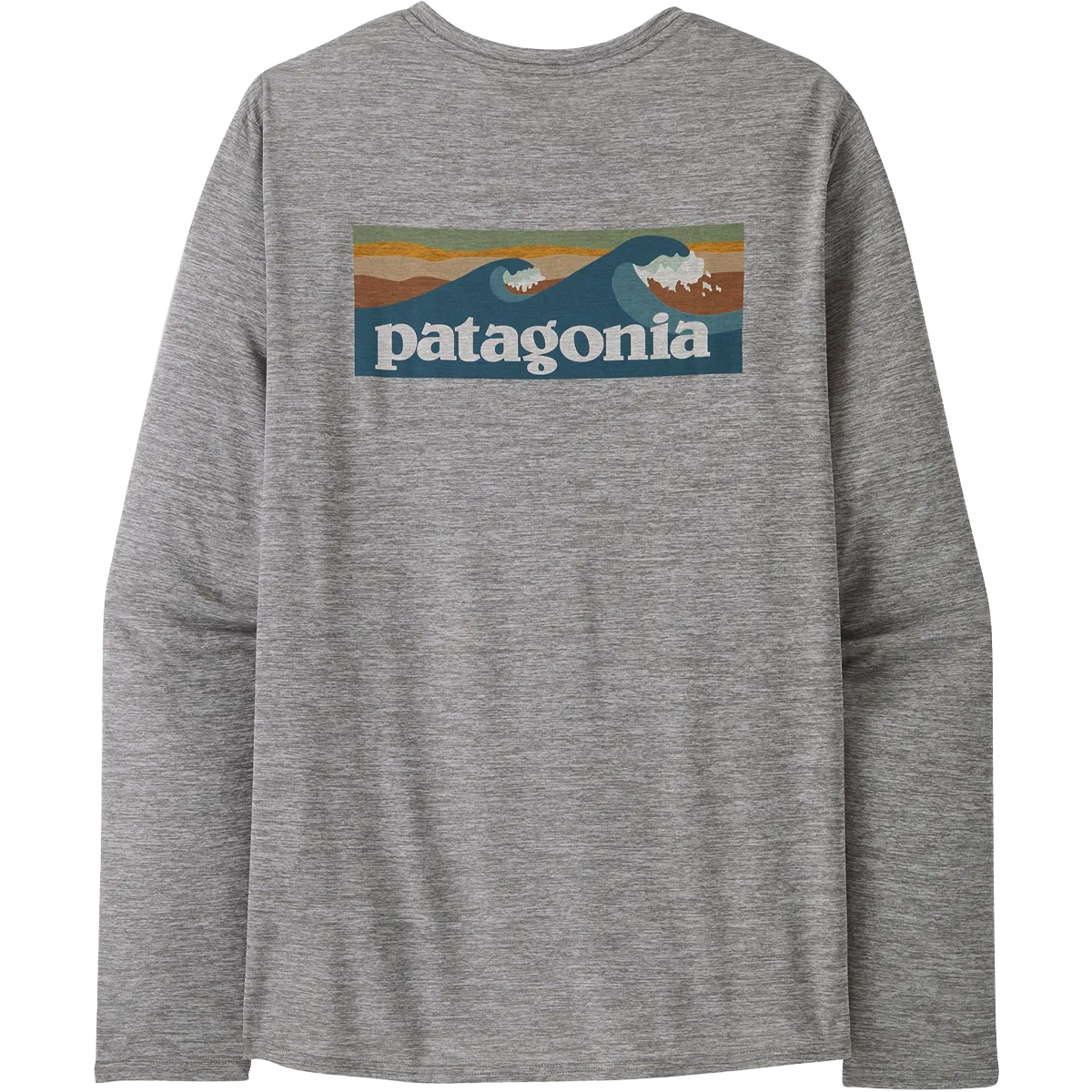 Men's Long-Sleeved Capilene Cool Daily Graphic Shirt - Waters HoodedVersion ConvertibleStyle