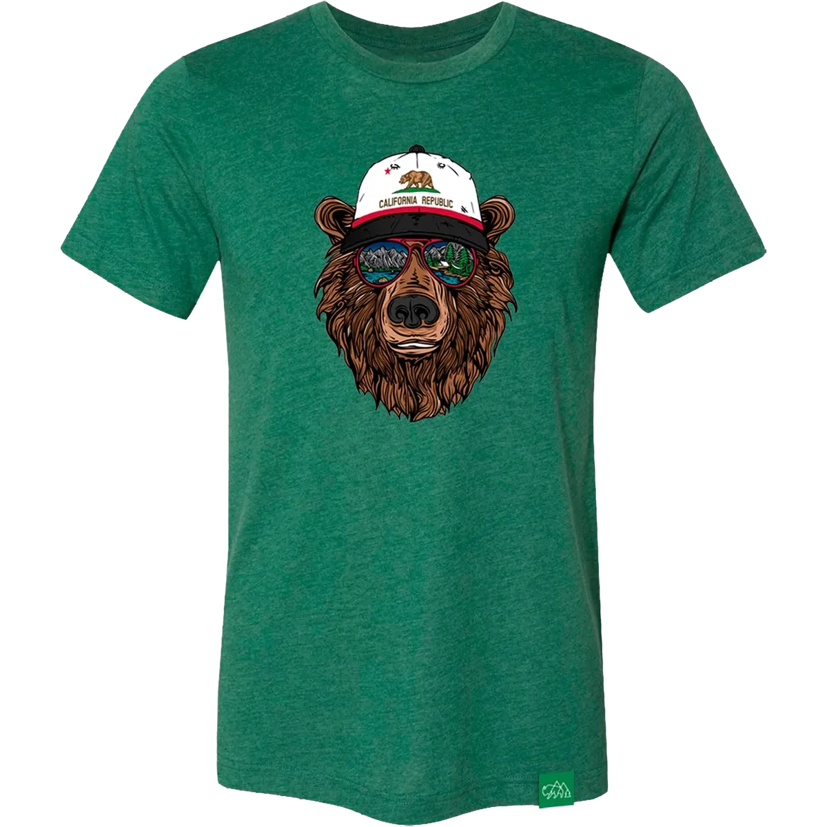 Men's Miami Vice CA Bear Tee Hidden Zipper Closure Yarn Dye Stripe