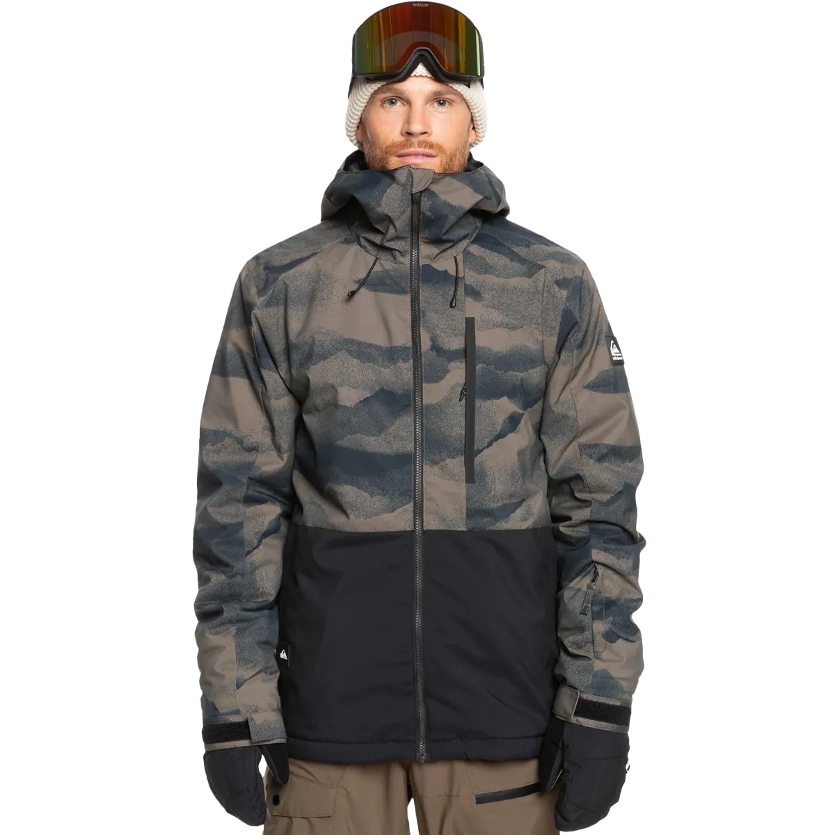 Refined Casual Men's Mission Printed Block Jacket