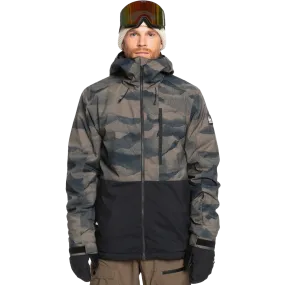 Windproof Hood Neutral Style Men's Mission Printed Block Jacket