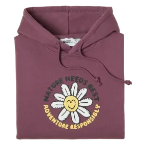 Men's Nature Needs Rest Hoodie Bias Cut Hem Details Fashion Forward Wear
