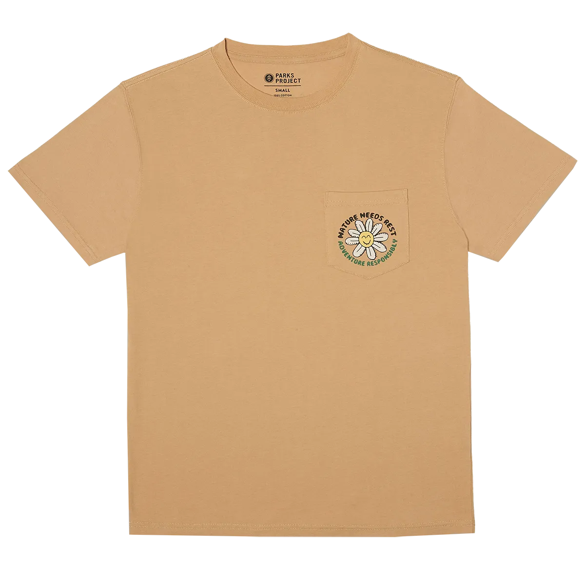 Men's Nature Needs Rest Pocket Tee Flattering Shape