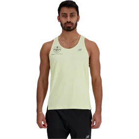 Men's NB Athletics Racing Singlet Hot Weather Noise Reduced Zipper