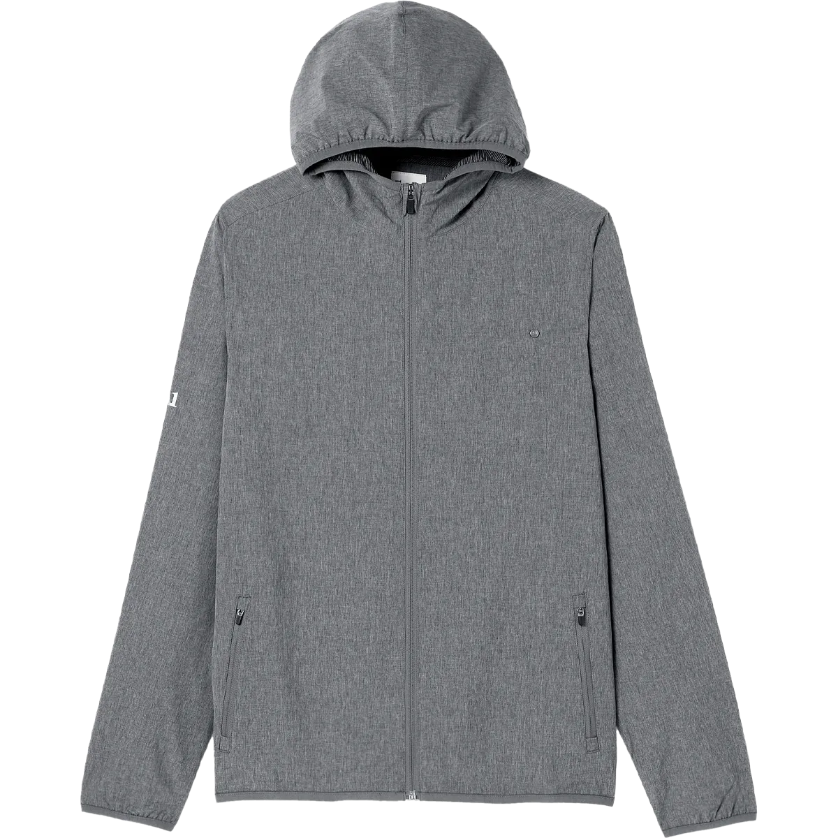 Concealed Zippers Detachable Hood Men's Outdoor Trainer Shell