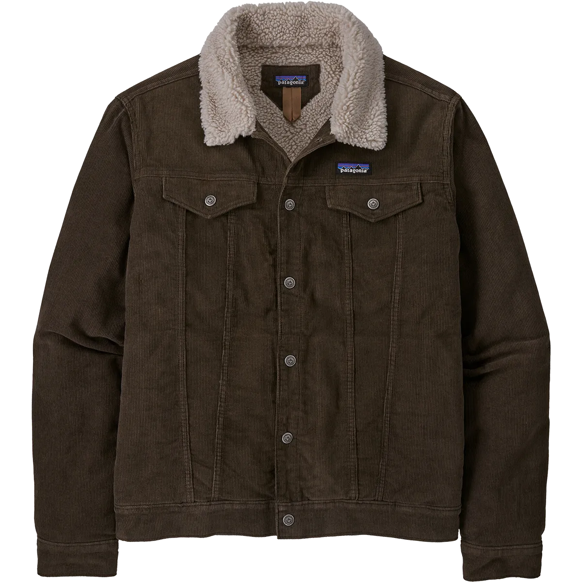 Men's Pile-Lined Trucker Jacket Flexible Elbow Patches