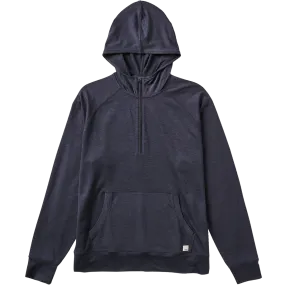 Ventilated Side Panels Layered Collar Design Men's Ponto Performance 1/2 Zip Hoodie