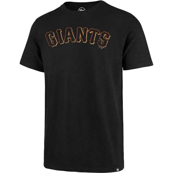 Men's SF Giants Grit Wordmark Tee Breezy Comfort Reversible Design Concept