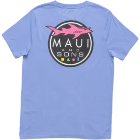 Men's Shark Logo T-Shirt CollapsibleFrame Buttonless Closure