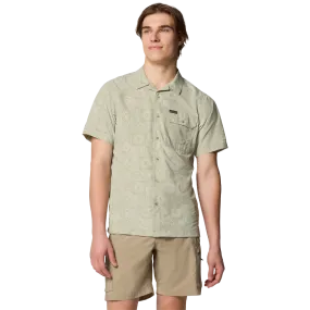 Men's Tech Trail Utility Print Woven Short Sleeve Shirt VentilatedArmholes Anti Microbial Lining