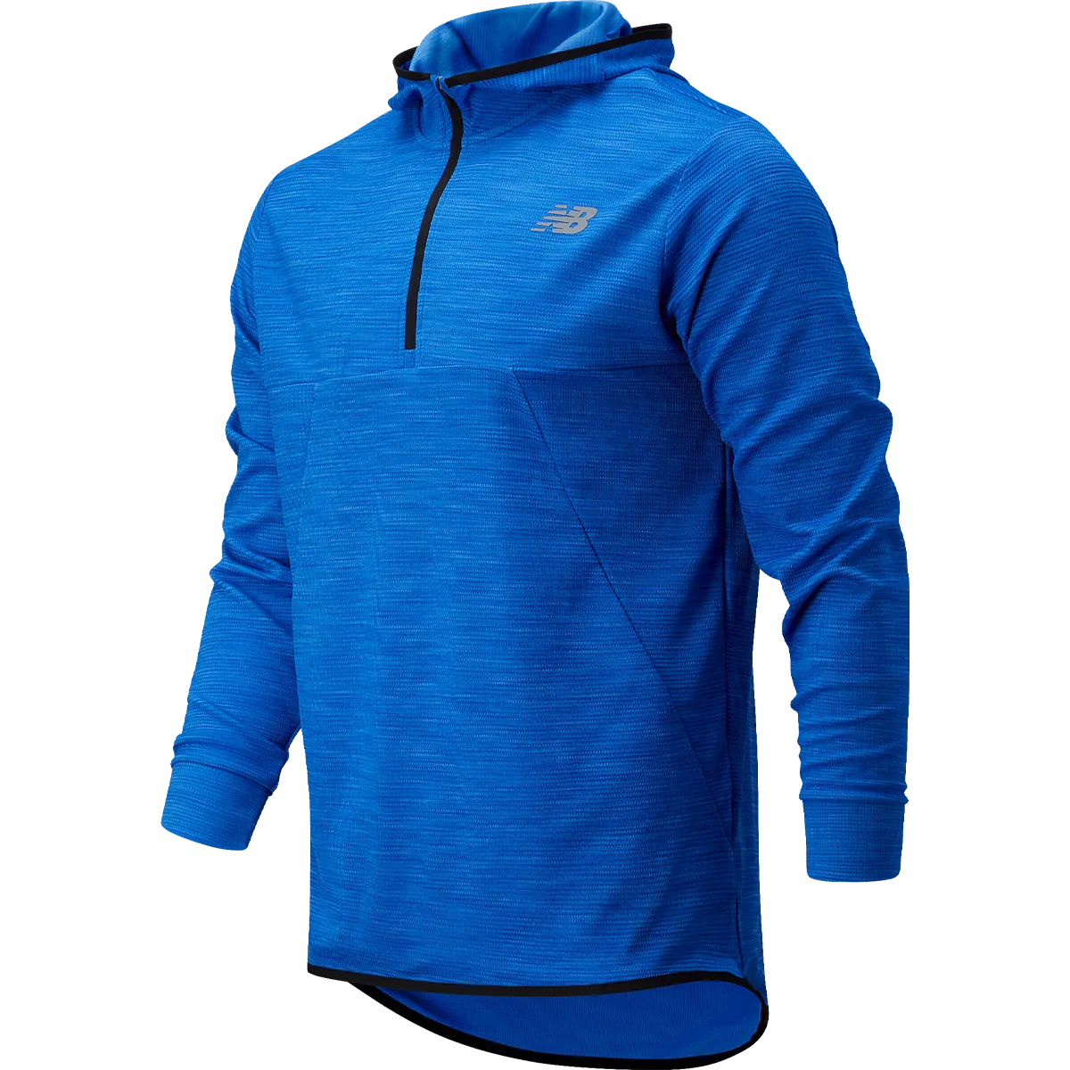 Contrast Topstitching Detail Men's Tenacity Hooded 1/4 Zip