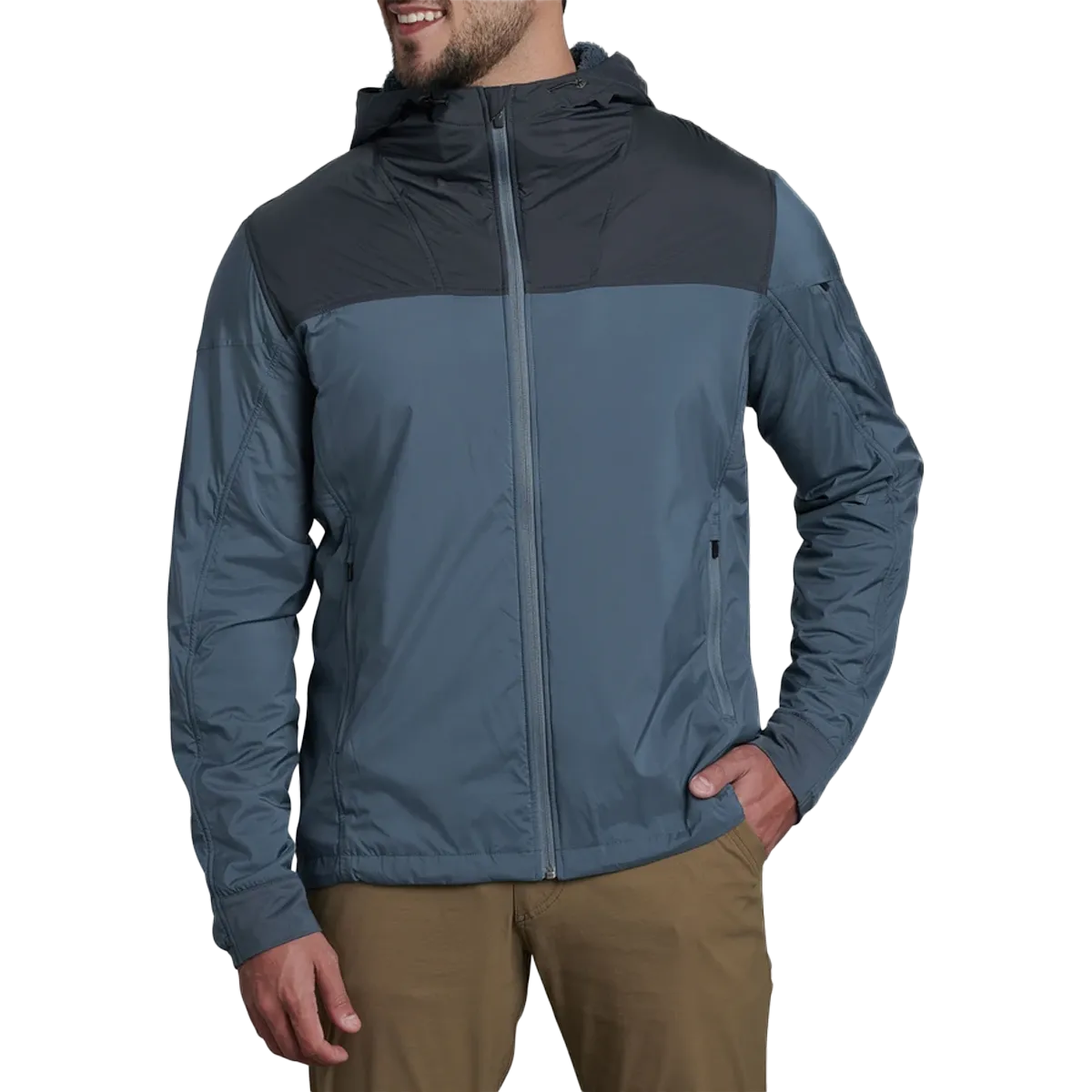 Men's The One Hoody Flexible Shoulder Gussets Compact Travel Friendly