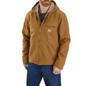 Compact packaging Quilted Interior Men's Washed Duck Sherpa-Lined Jacket