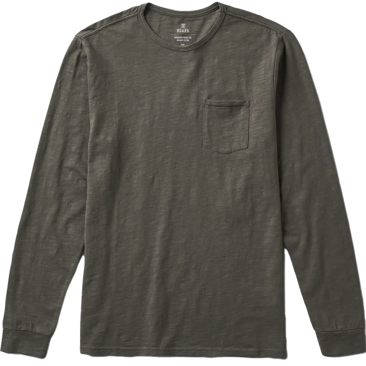 CrossBackDesign NonScratchyLining Men's Well Worn Midweight Organic Long Sleeve Tee